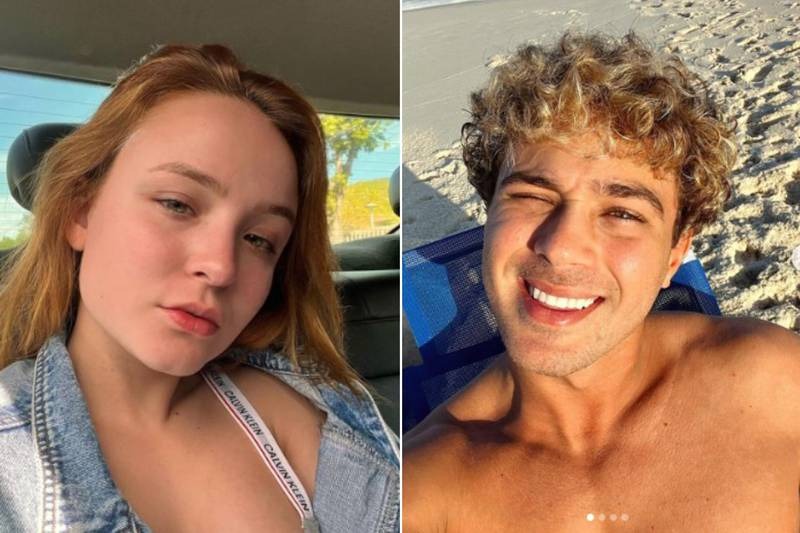 Larissa Manoela exibe beijaço em cachoeira com o ex André Luiz Frambach