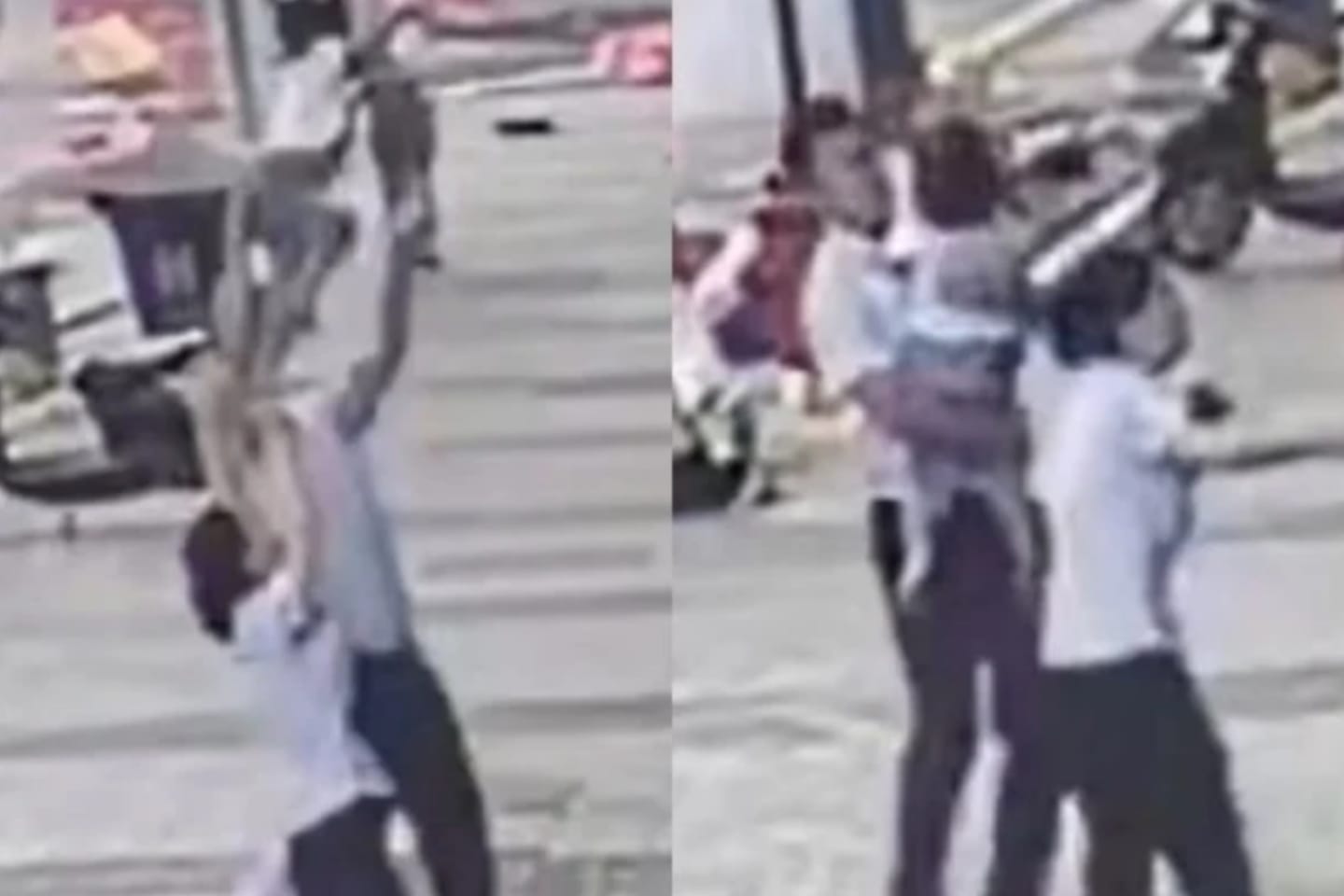 VÍDEO: Criança cai do sexto andar de prédio e é salva por homem
