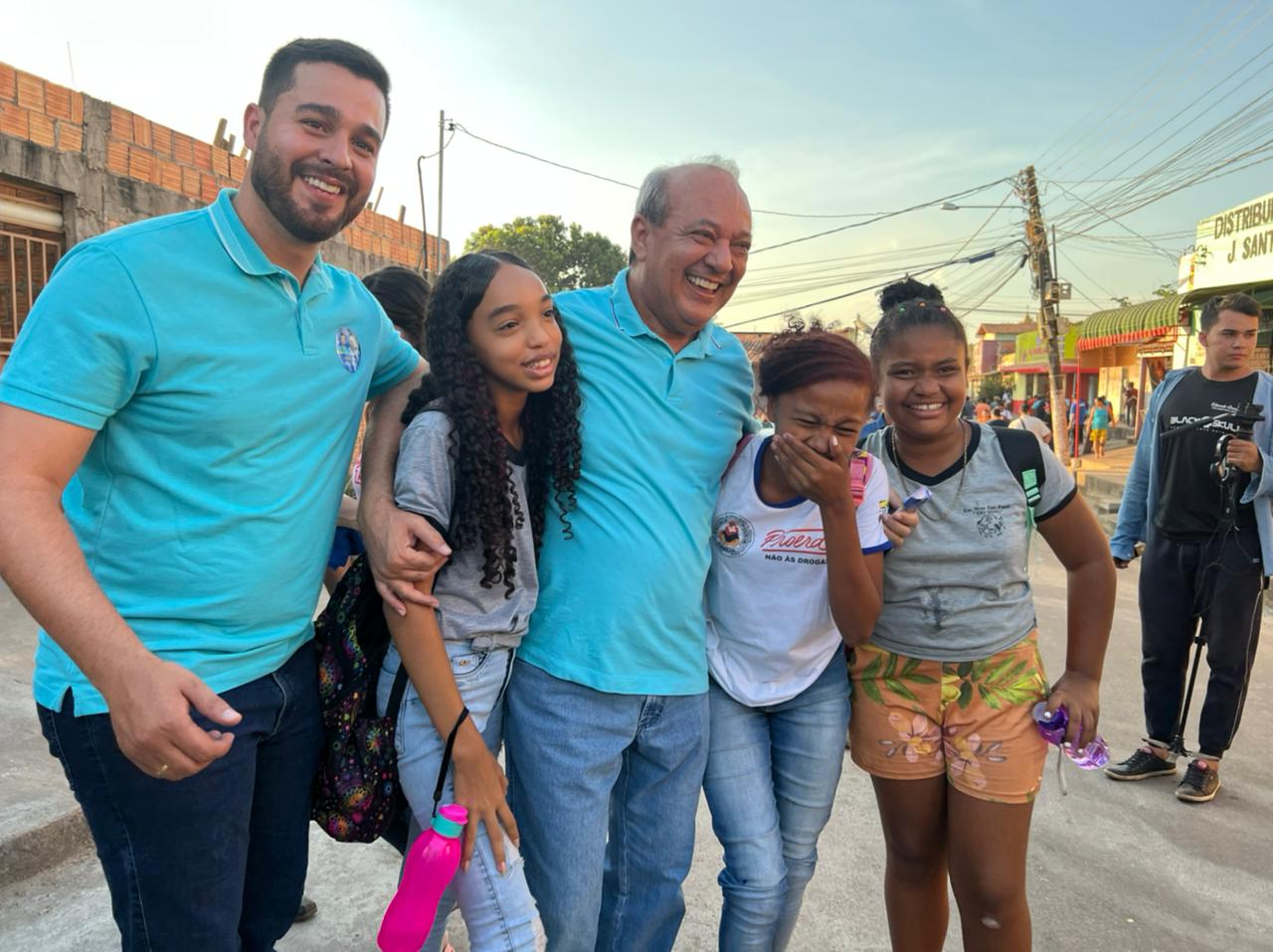 Tião Miranda vai às ruas pedir votos para o filho Thiago em Marabá