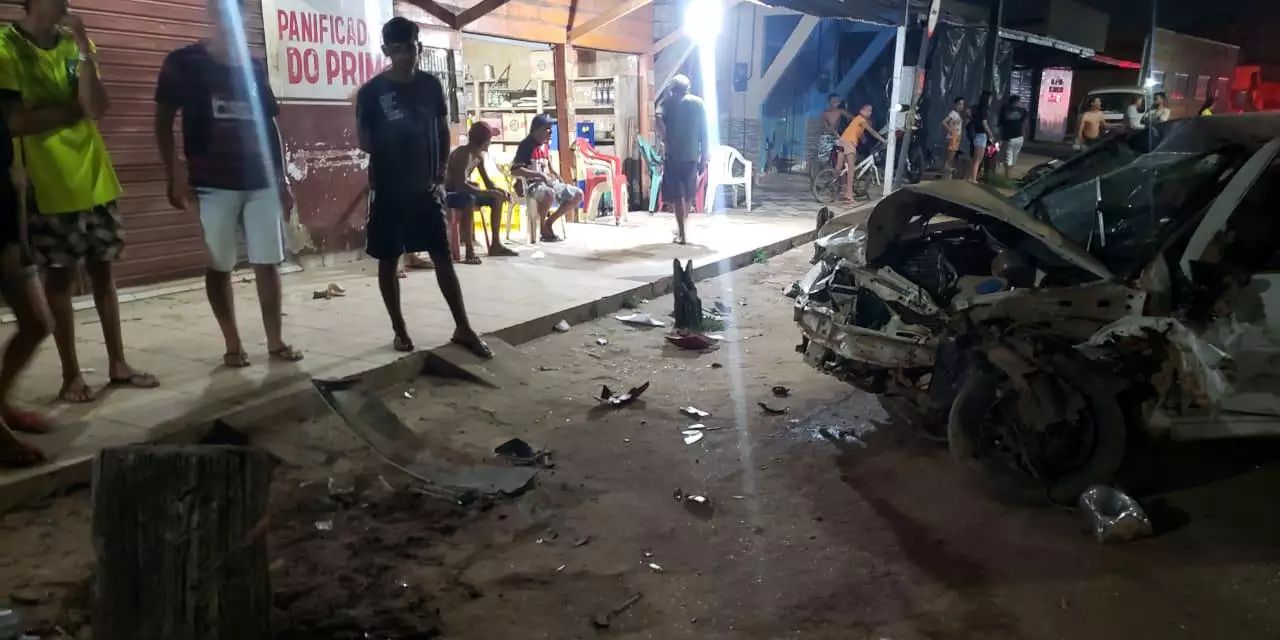 Criança é arremessada de veículo após colisão no interior do Pará