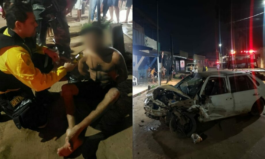 Motorista foge de blitz, atropela policial e deixa duas pessoas feridas no interior do Pará