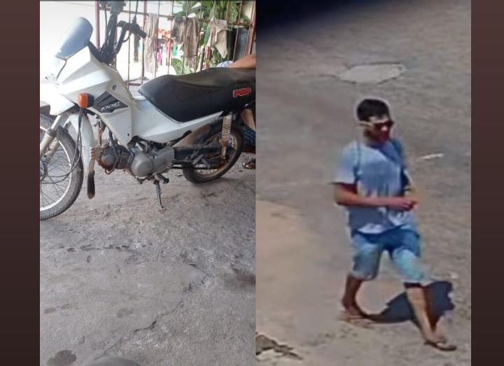 Câmera de monitoramento flagra furto de motocicleta na Folha 10