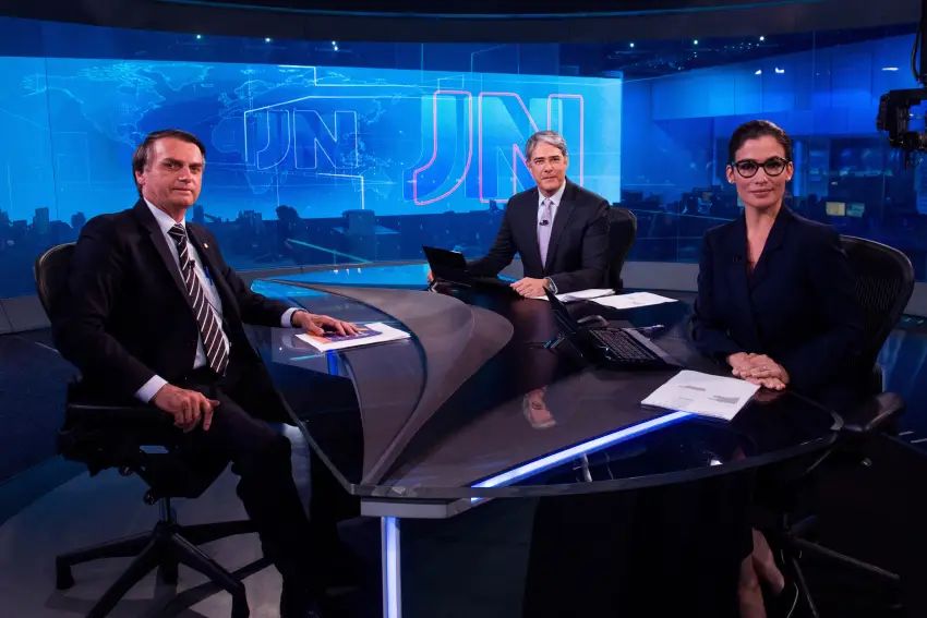 Jornal Nacional entrevista Jair Bolsonaro nesta segunda-feira