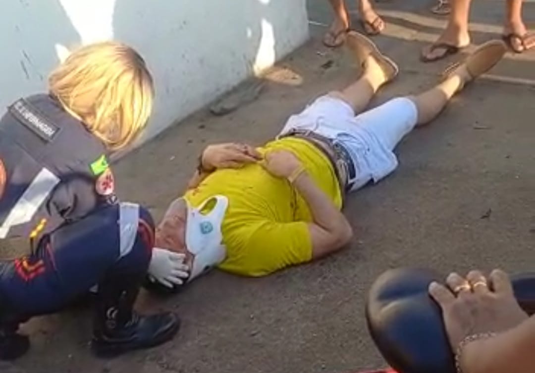 VÍDEO: Colisão deixa motociclista ferido na Orla de Marabá
