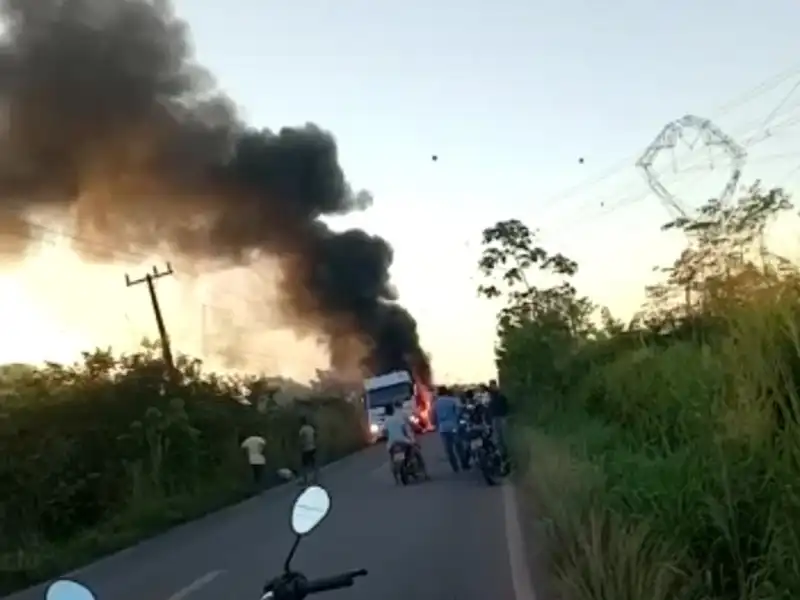 Carreta pega na PA-150; veja vídeo