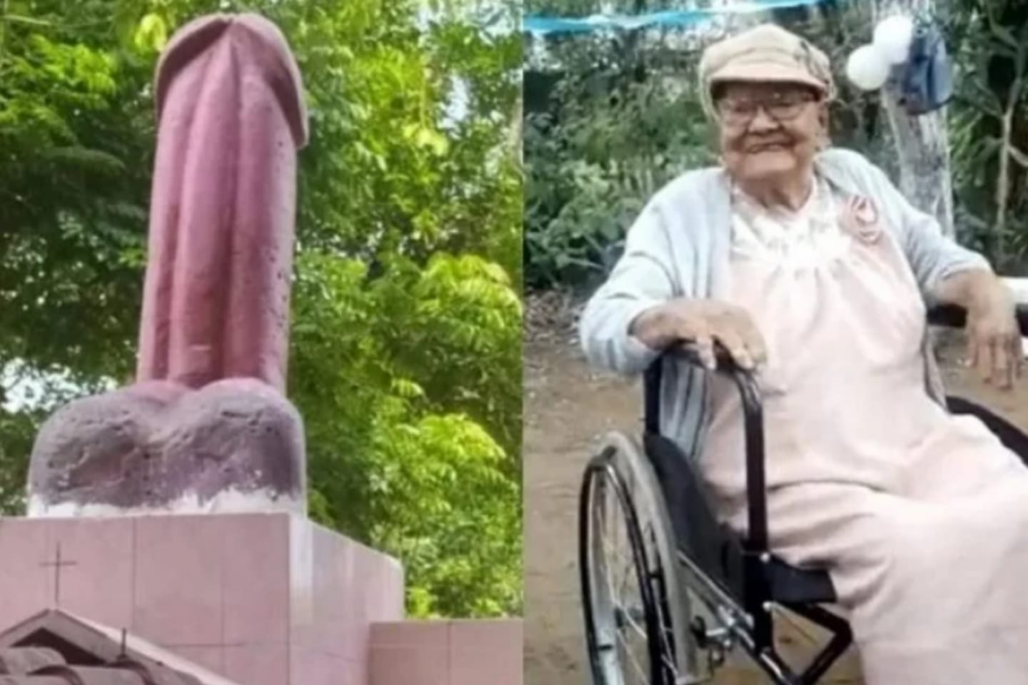 Último desejo: mulher é enterrada em túmulo com pênis gigante de 300 kg