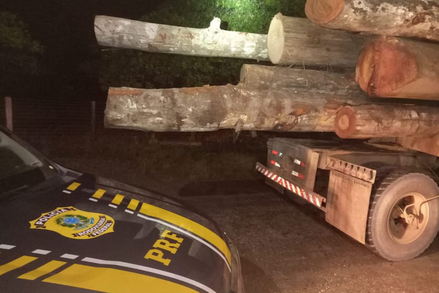PRF apreende 35 m³ de madeira sendo transportados ilegalmente no sudeste do Pará