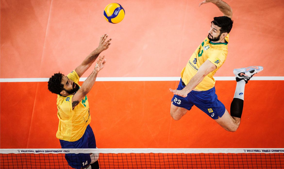 Brasil vence Catar e continua 100% no Mundial de Vôlei Masculino