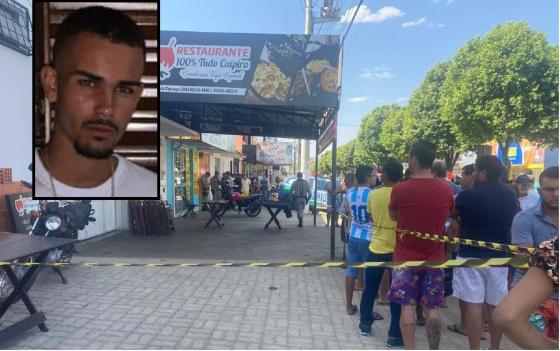 Homem é cercado e executado a tiros dentro de restaurante na frente da namorada