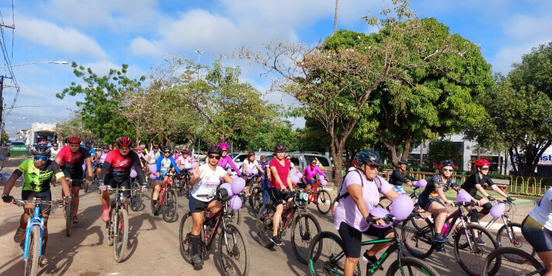 Lei Maria da Penha completa 16 anos e ciclistas participam de ato em Marabá