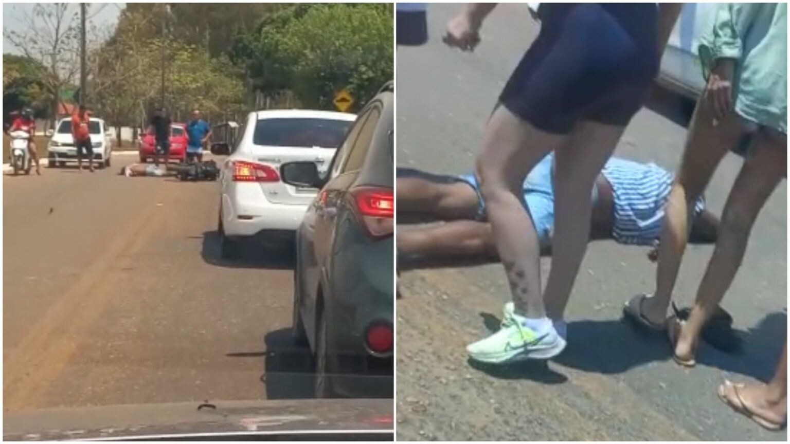 Homem fica desacordado após cair de motocicleta em Marabá