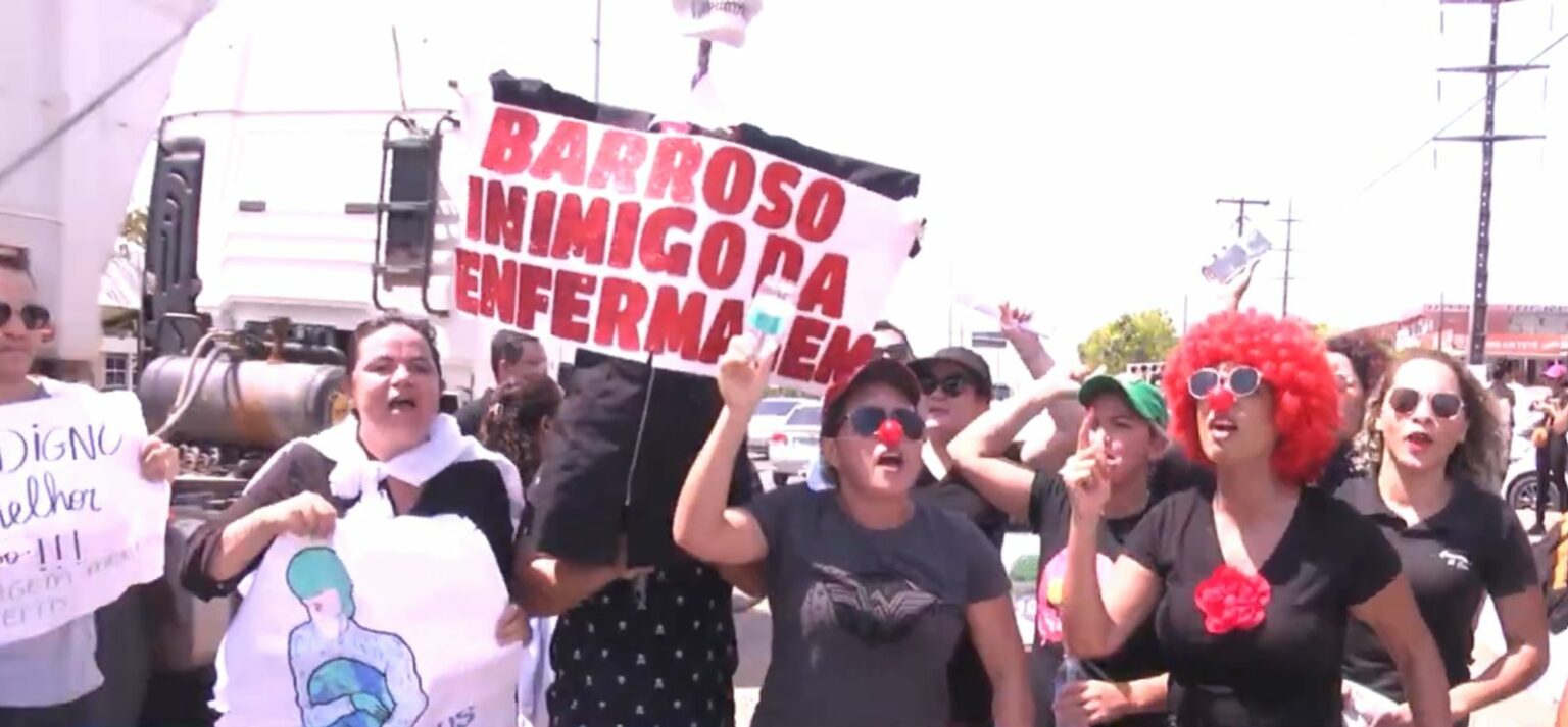Profissionais de enfermagem protestam por piso salarial em Marabá