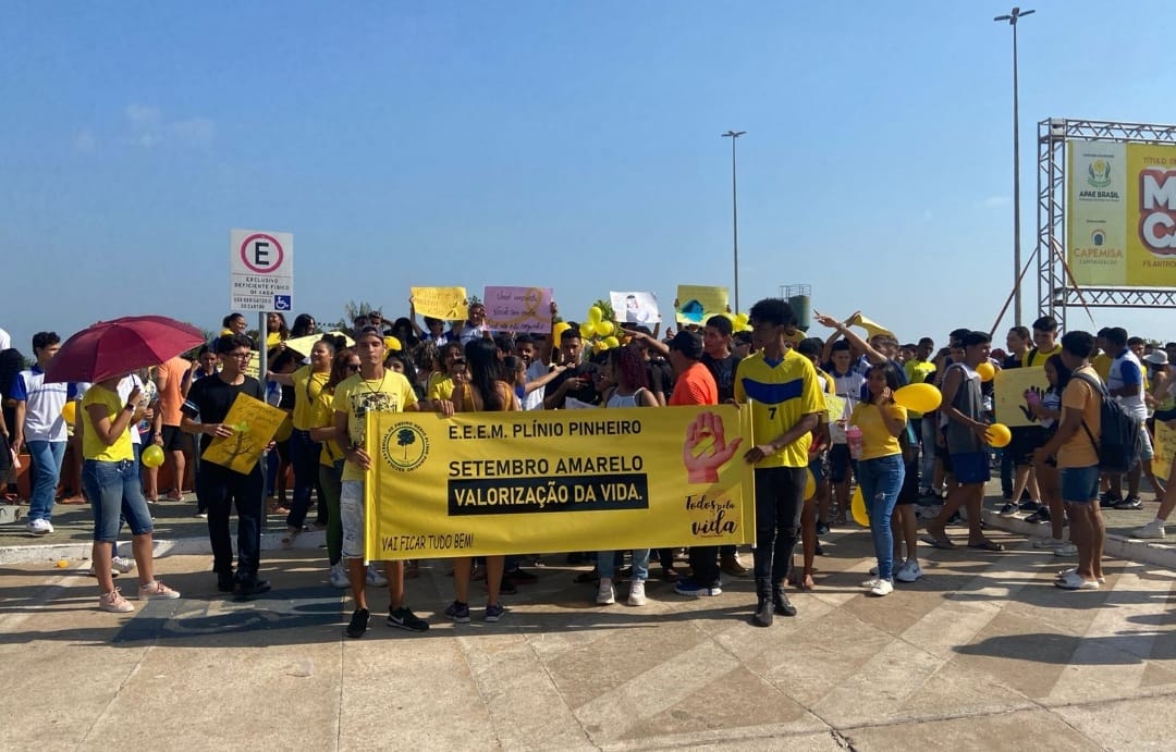 Setembro Amarelo: Escola realiza caminhada pelas ruas de Marabá