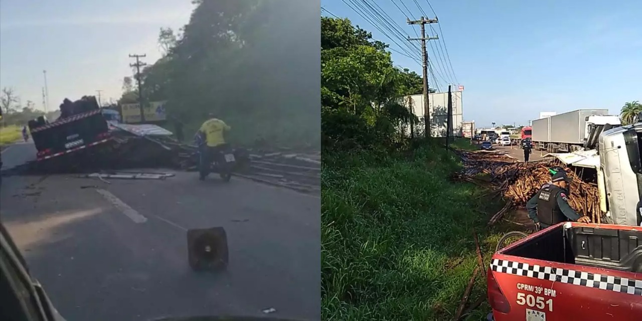 BR-316 está parcialmente interditada na manhã desta quarta