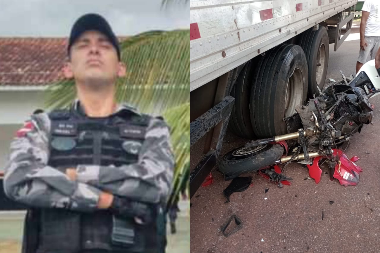 Policial Militar morre após colidir com caminhão baú no interior do Pará
