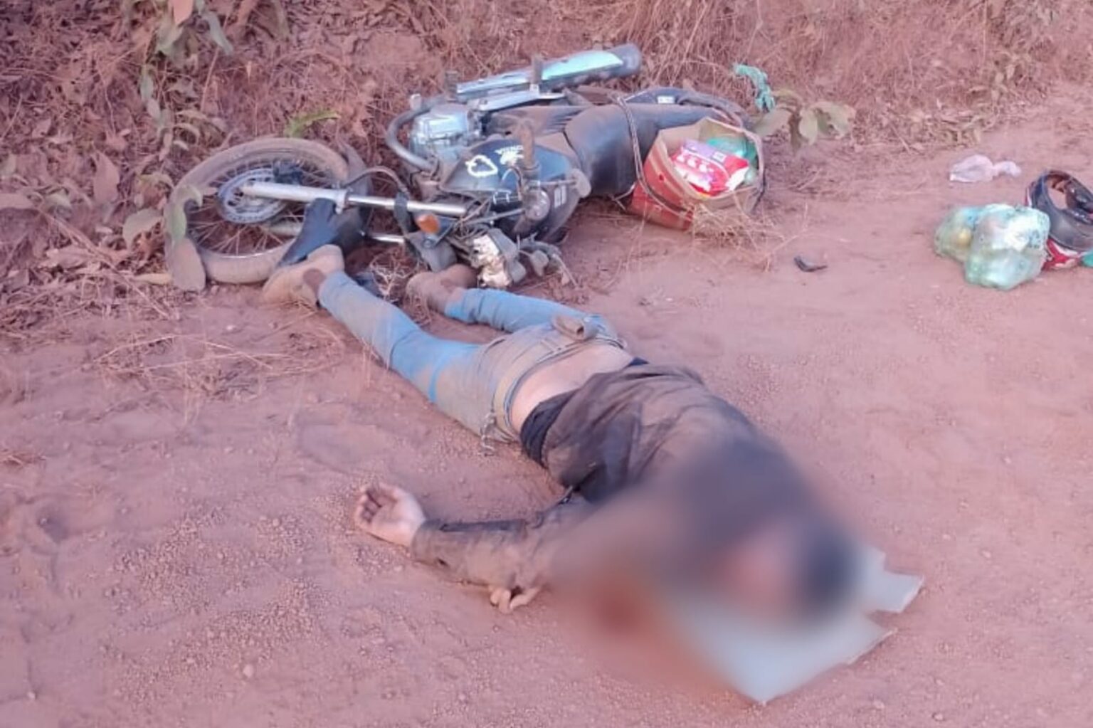 Homem fica ferido após cair de motocicleta na zona rural de Marabá