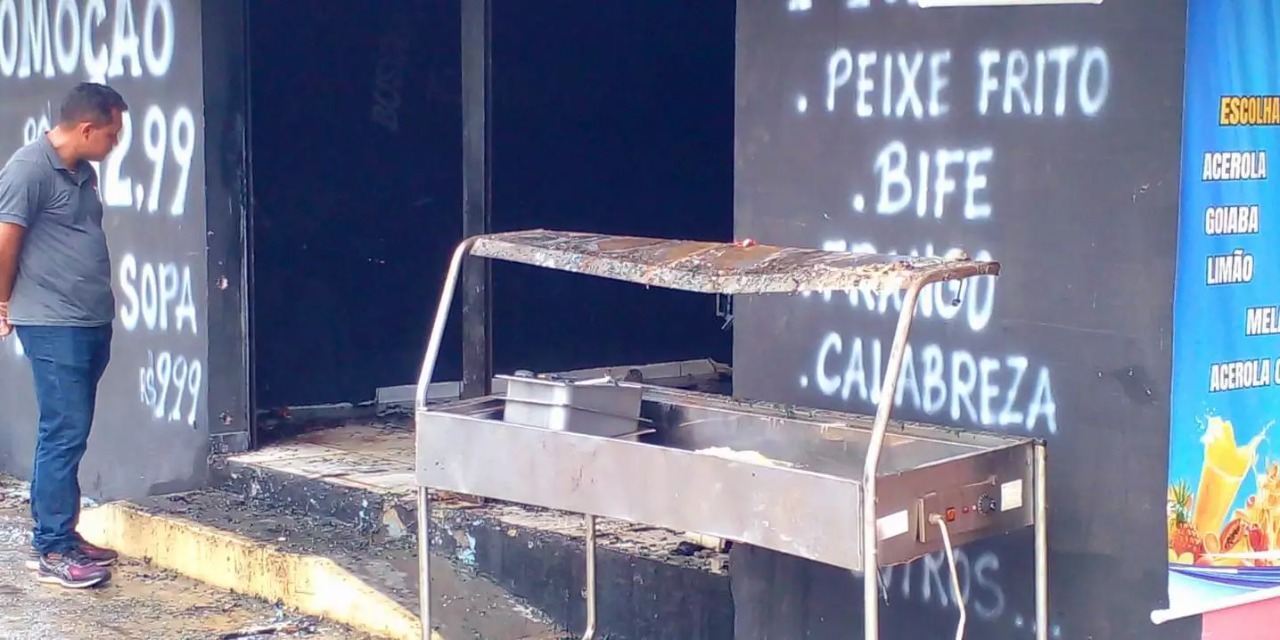 Botijão de gás explode e destrói restaurante no Pará