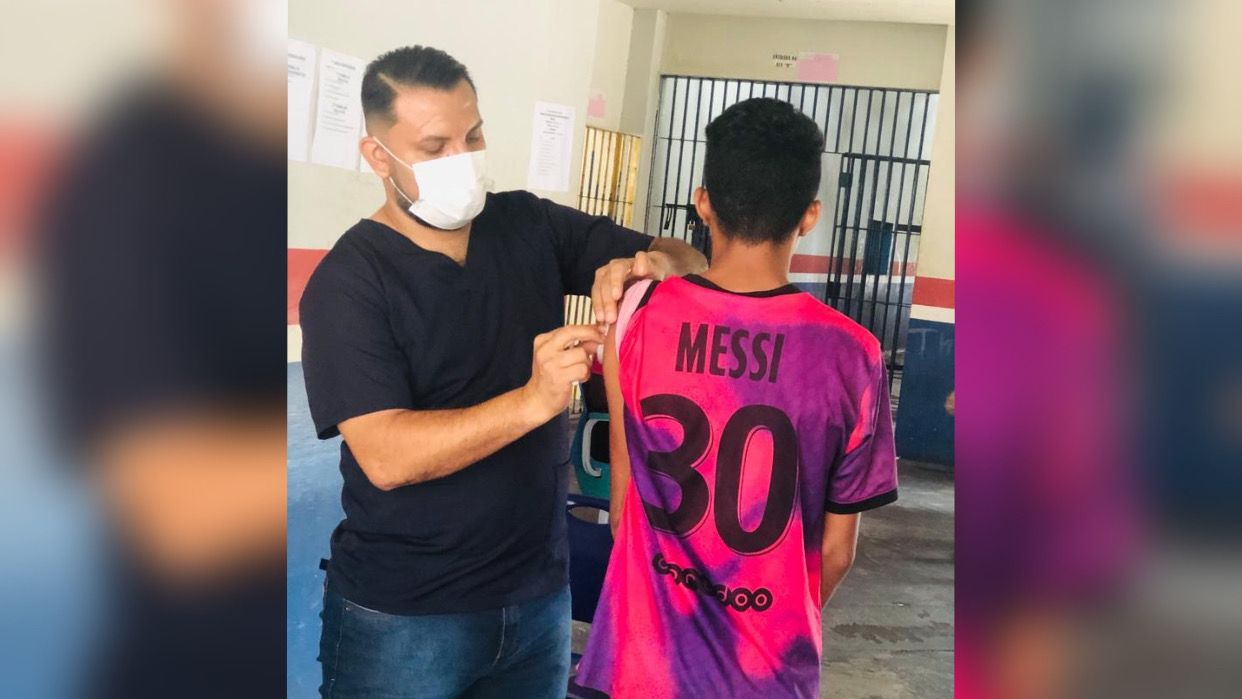 Socioeducandos do Ciam recebem vacinação contra a covid-19 em Marabá