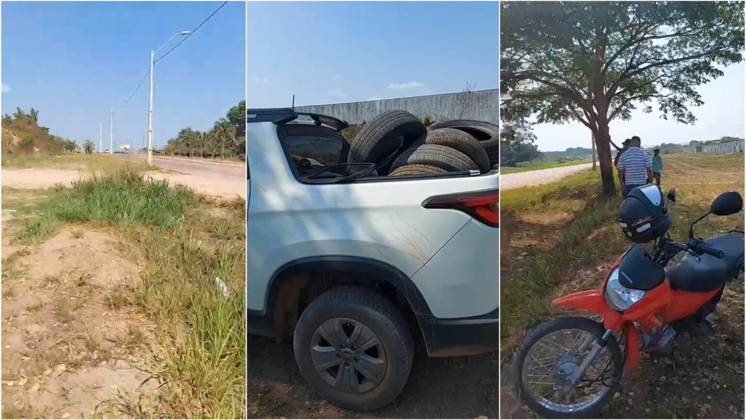 Manifestantes desistem de atear fogo em pneus na BR-230, em Marabá