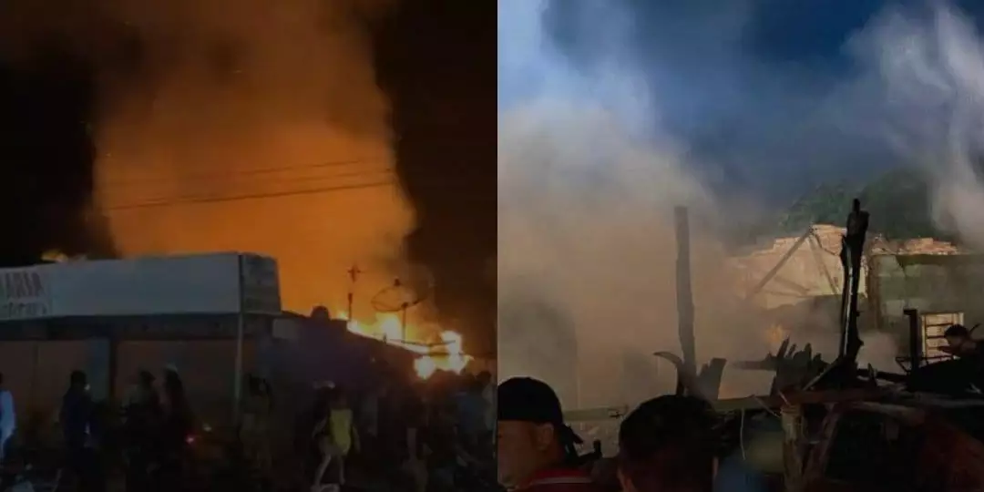 Incêndio de grandes proporções assusta moradores no nordeste do Pará