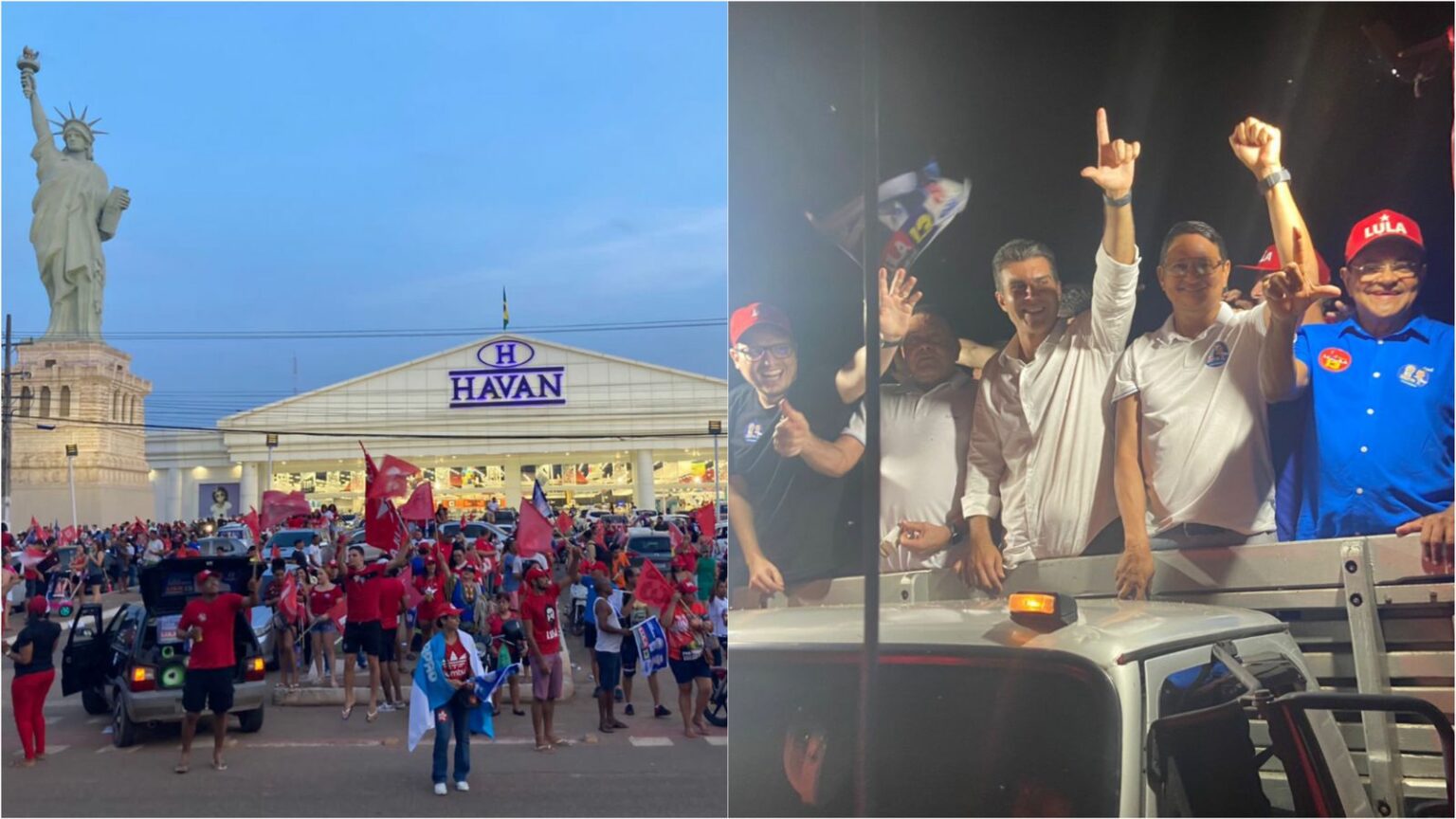 Carreata pró-Lula reúne centenas de apoiadores em Marabá