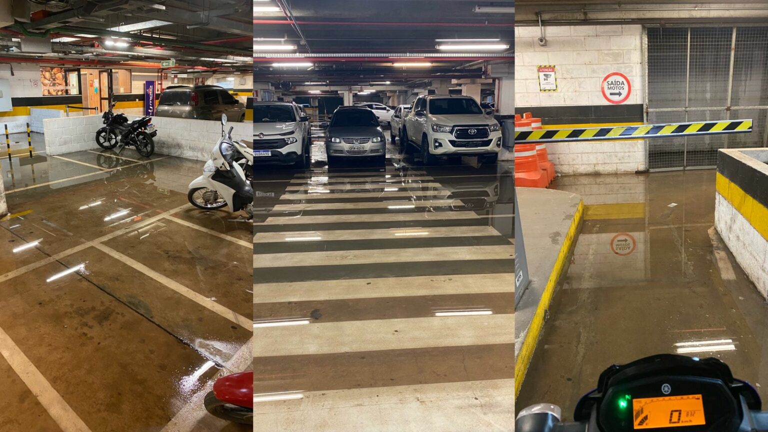 Consumidores relatam goteiras e inundação no Partage Shopping Marabá