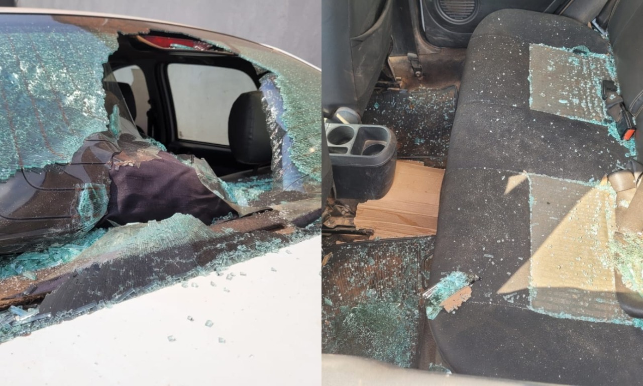 Taxista tem braço quebrado e veículo danificado por passageiro em Itaituba