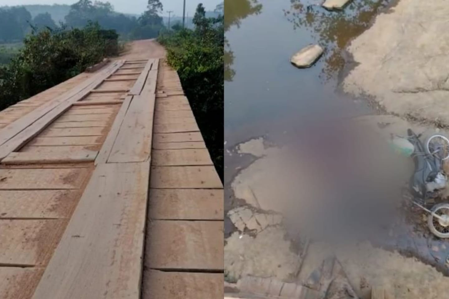 Motociclista morre ao cair de ponte na zona rural de Pacajá