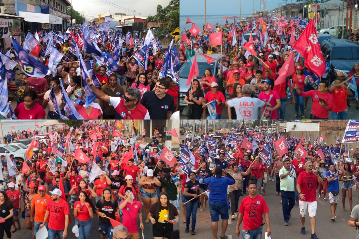 Campanha de Lula toma conta das ruas de Marabá