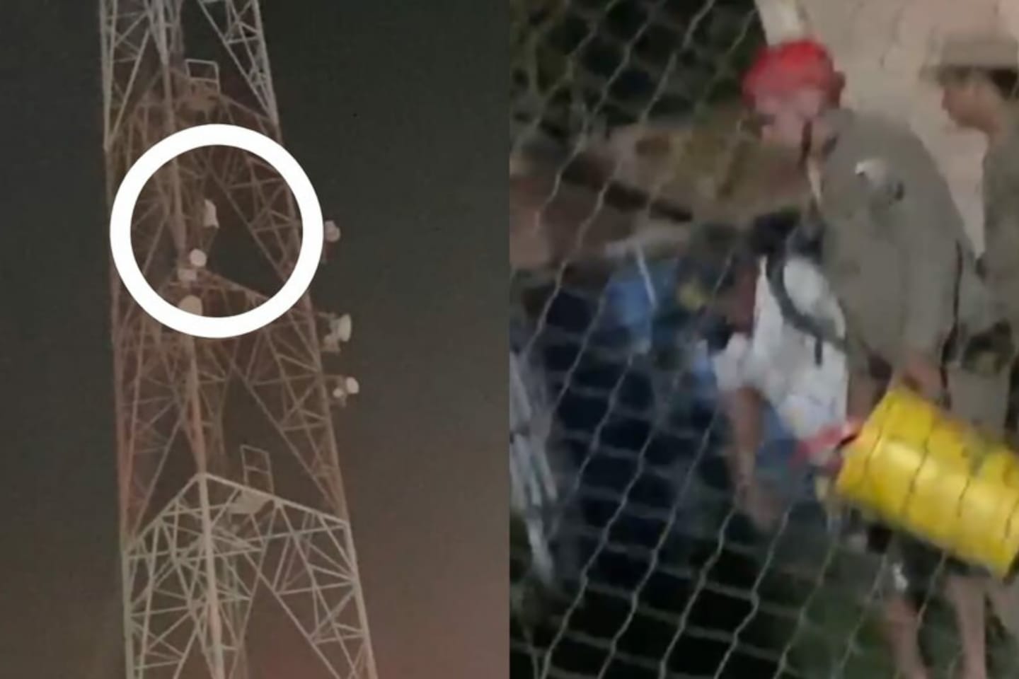 Homem alcoolizado sobe em torre e é resgatado por bombeiros no Pará