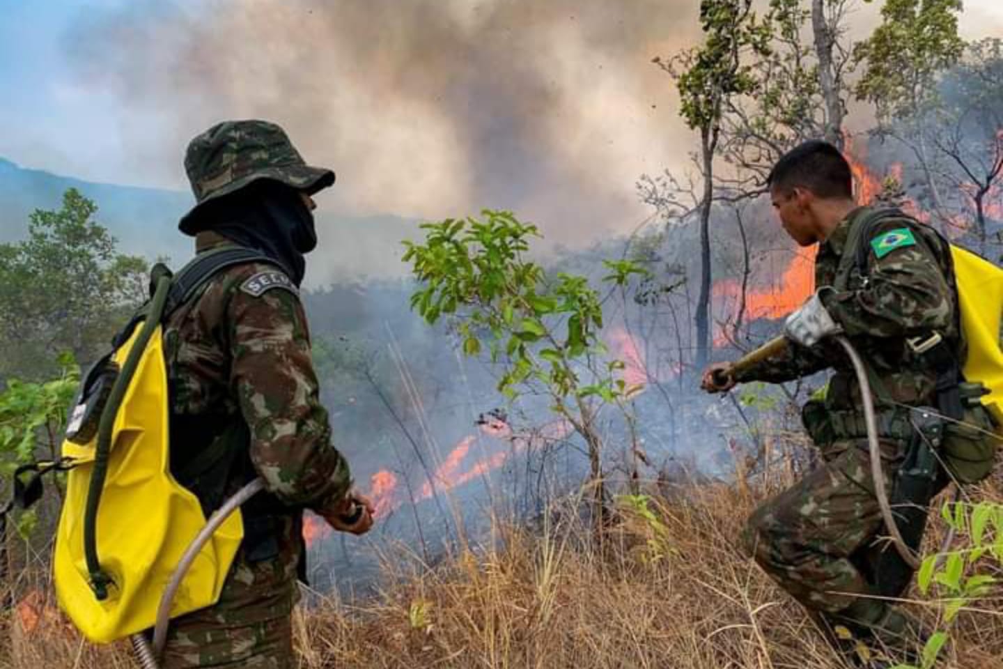 23ª Brigada de Infantaria de Selva presta apoio no combate a incêndio em São Geraldo do Araguaia