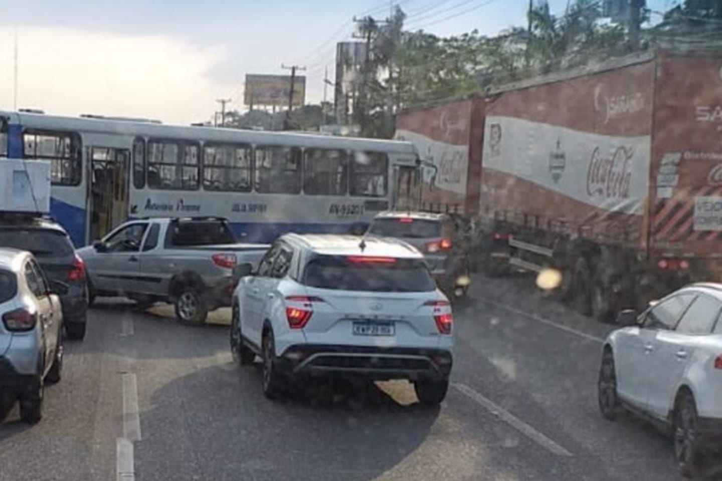 Acidente interdita trânsito no Pará
