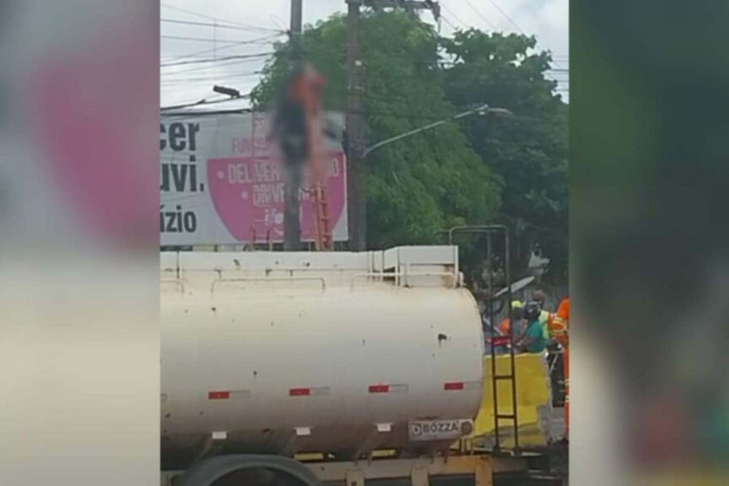 Trabalhador é eletrocutado e fica pendurado em poste no Pará