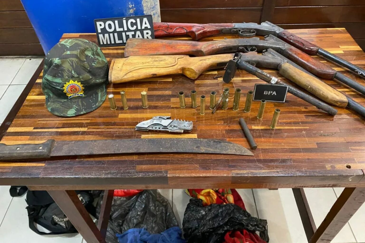 Armas de fogo e munições são apreendidas no Pará