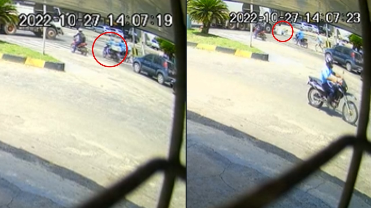 Vídeo: motociclista morre ao colidir com carreta no Pará