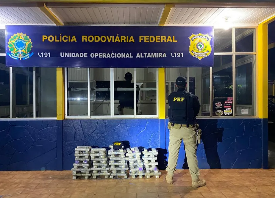 PRF apreende mais de 50 kg de maconha com destino a Marabá