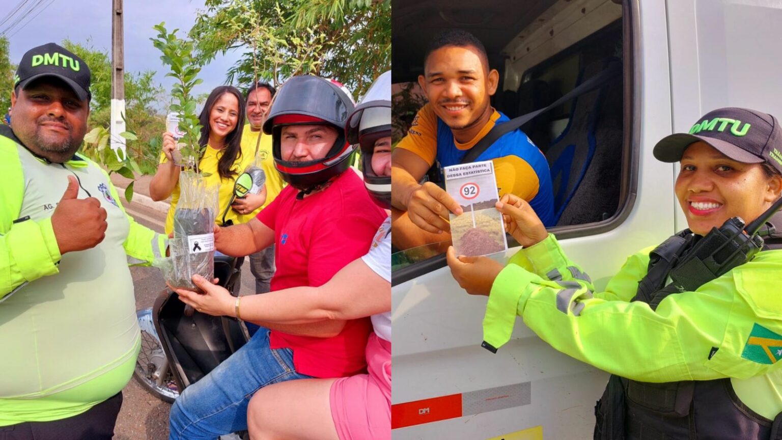 Entrega de mudas marca Dia em Memória às Vítimas de Trânsito em Marabá