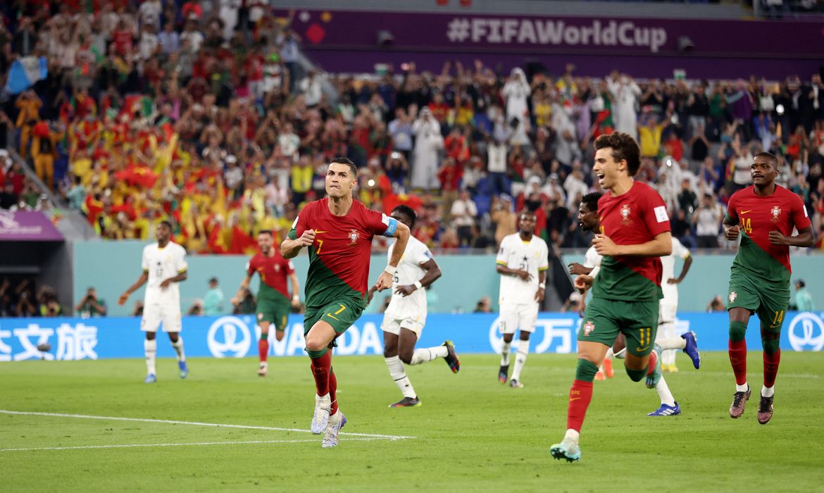 Portugal supera Gana por 3 a 2 com recorde de CR7