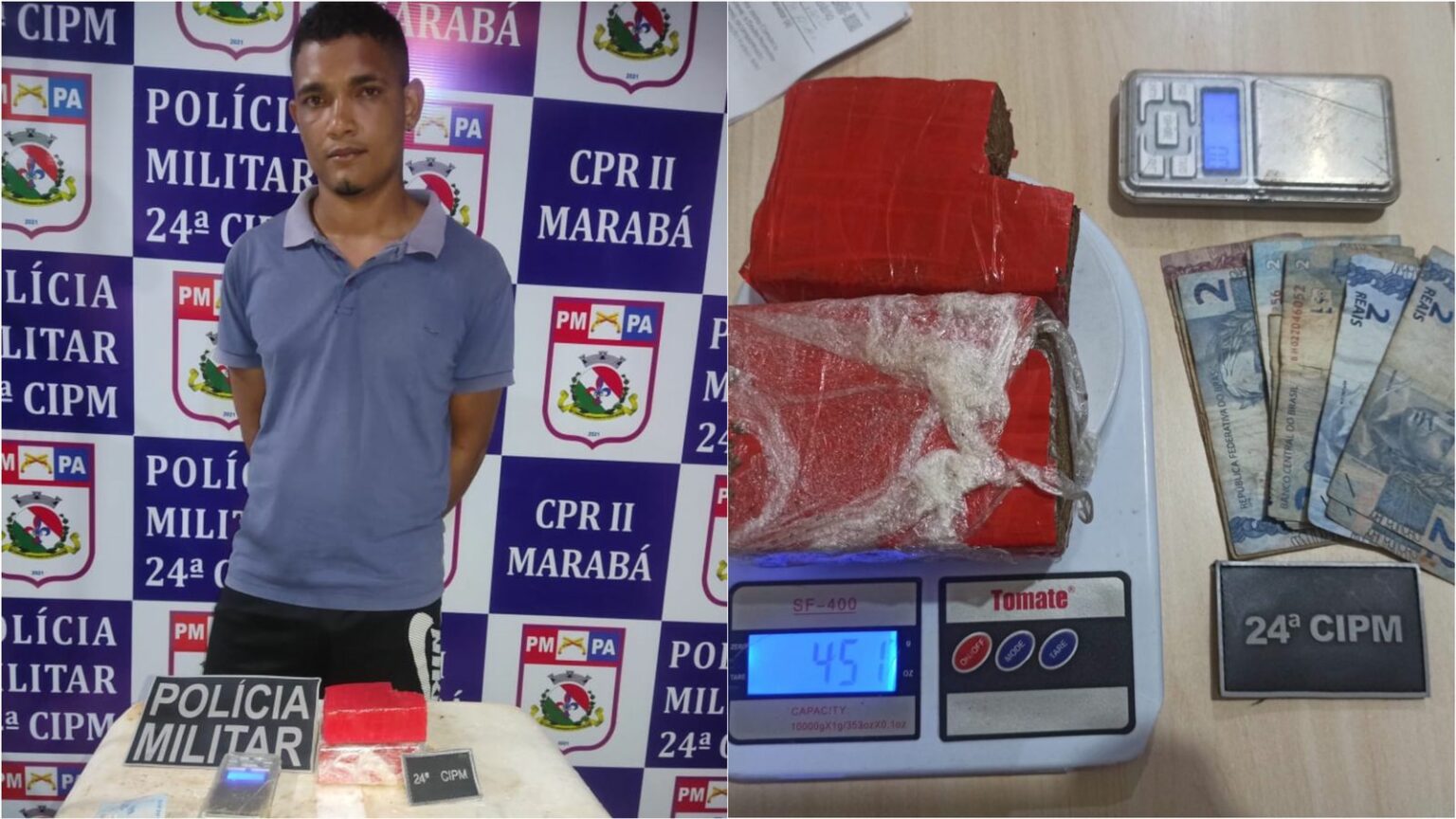 Homem é preso por tráfico de drogas no bairro Novo Planalto