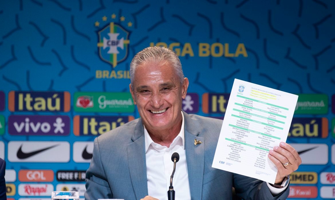Tite anuncia os 26 convocados do Brasil para a Copa do Mundo do Catar