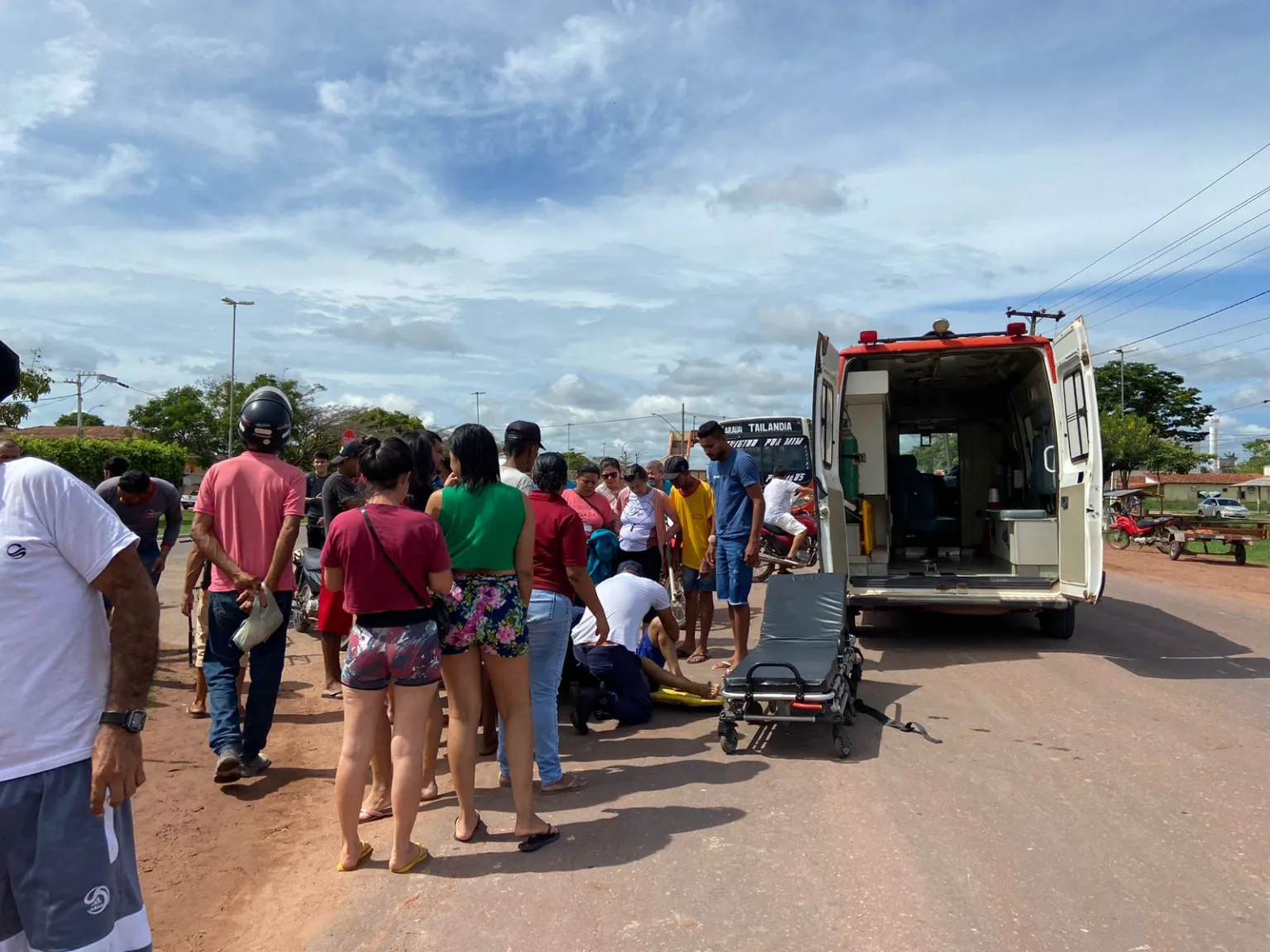 Vídeo: acidente de trânsito entre motociclistas deixa vítima ferida no Pará