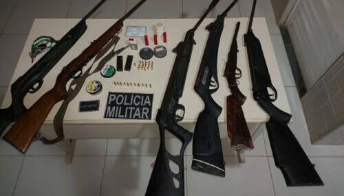 PM prende trio e apreende armas e munições no interior do Pará