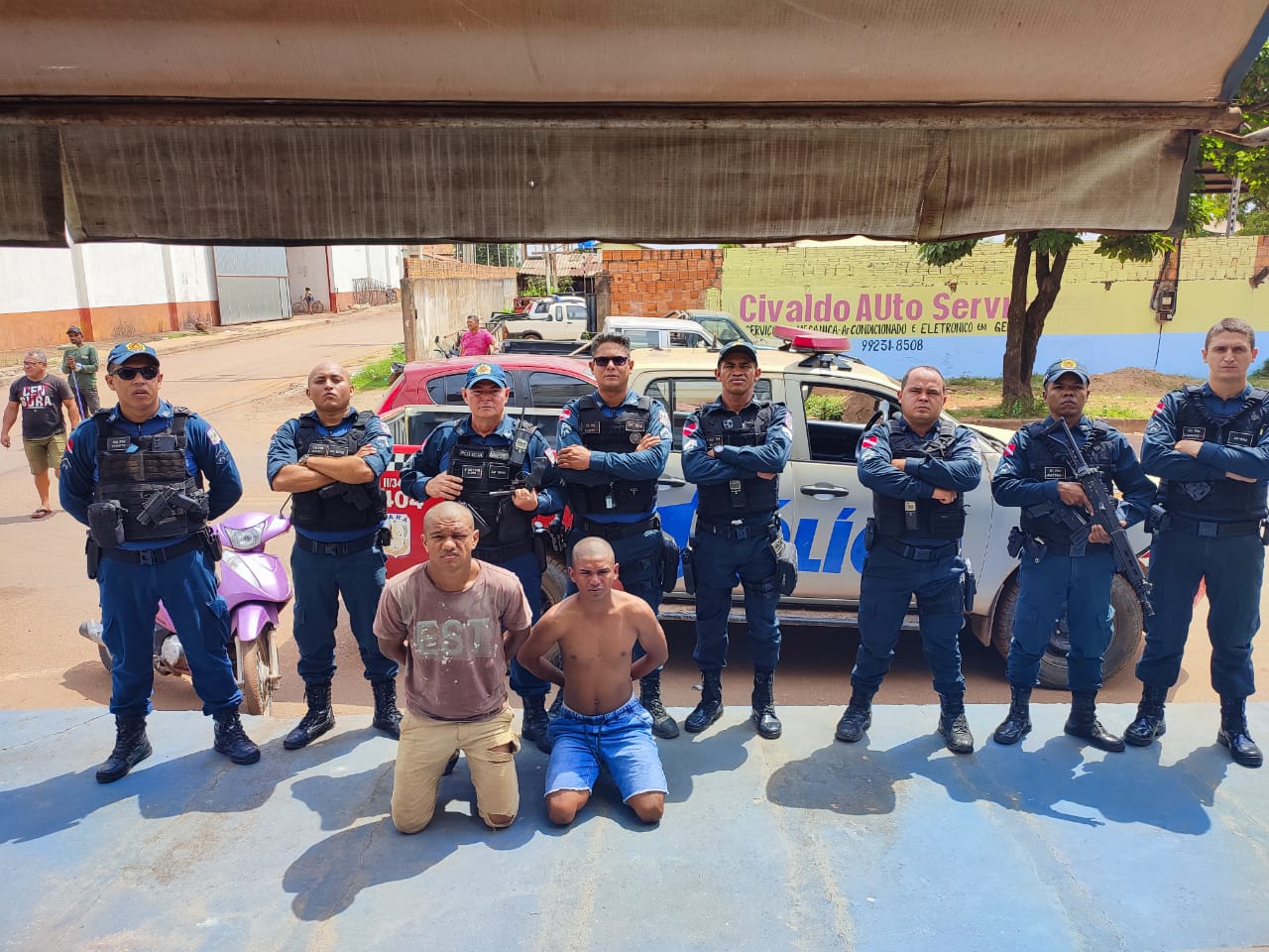 Polícia Militar prende dupla suspeita de roubo à mão armada em Marabá