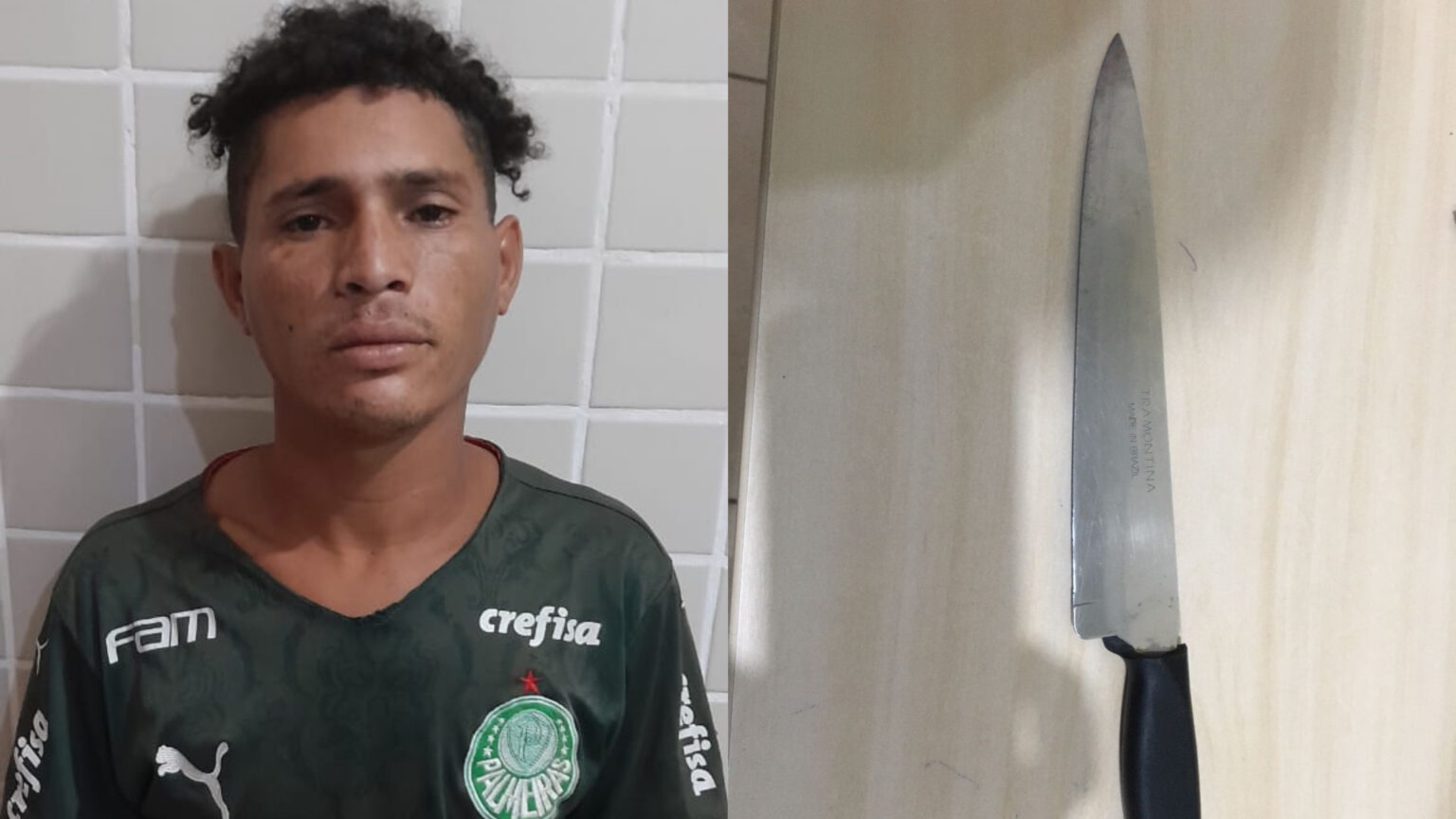 Polícia Militar prende homem portando faca em Itupiranga