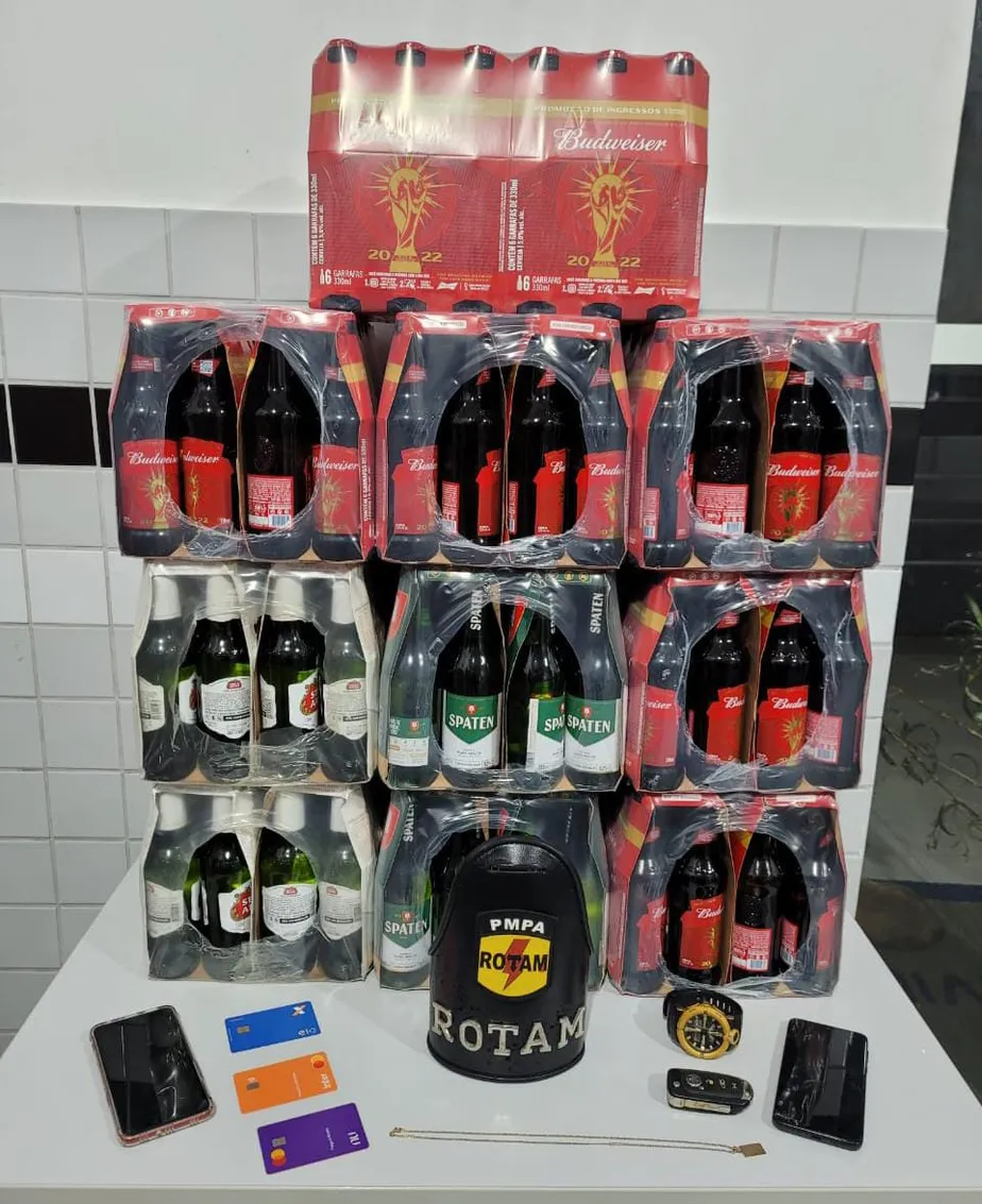 Dupla invade supermercado e furta bebidas alcoólicas, no Pará