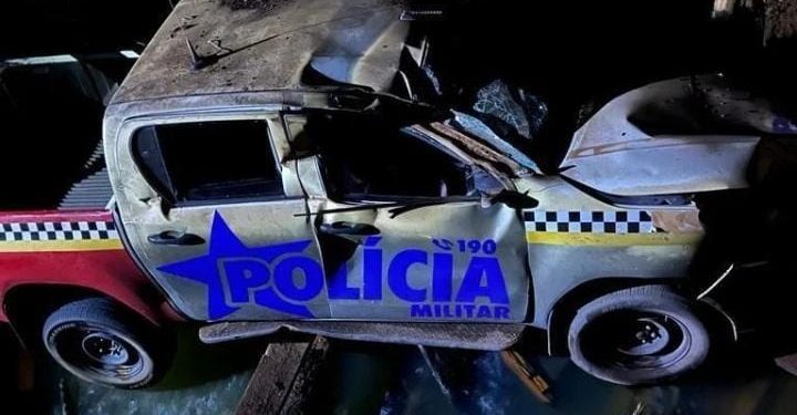 Viatura cai de ponte e deixa policiais feridos no sudeste do Pará