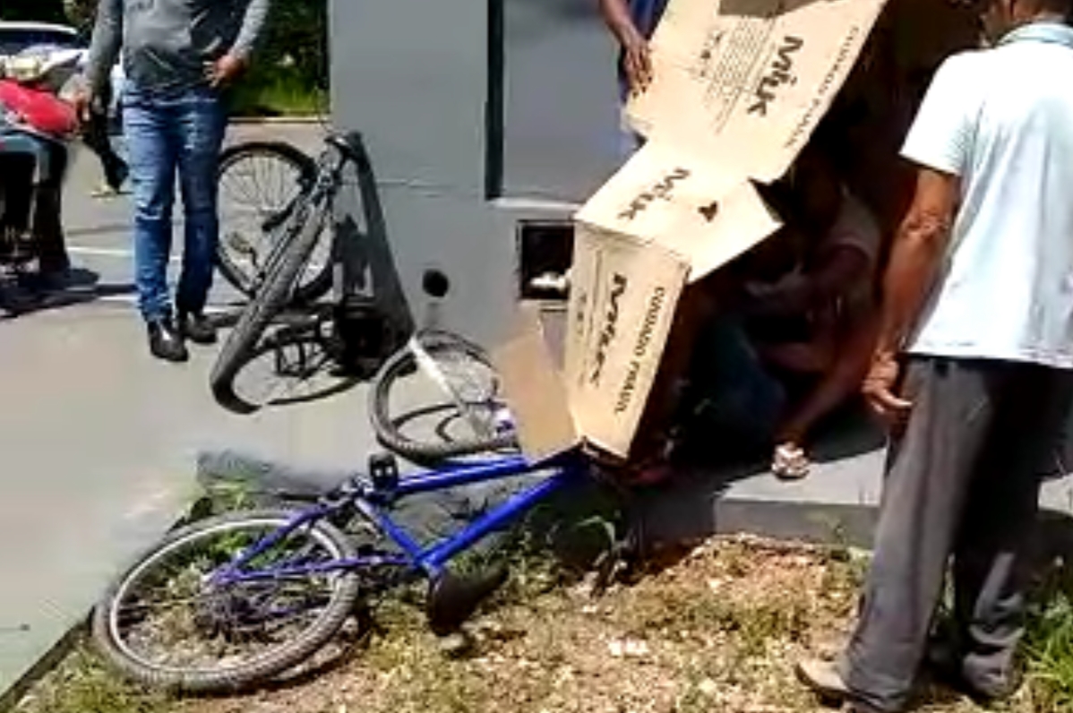 Jovem quebra braço após cair de bicicleta sem freio em Marabá