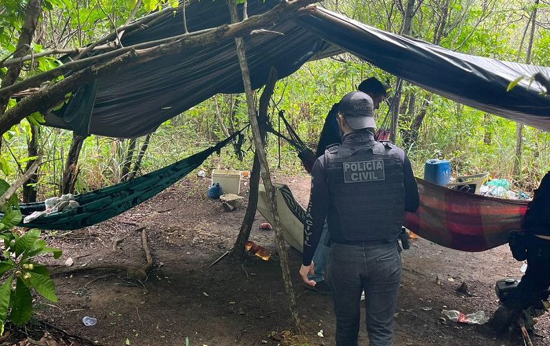 Polícia Civil destrói acampamento usado por criminosos no sudeste do Pará