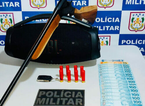 Homem é flagrado com carro clonado e arma de fogo em Santana do Araguaia