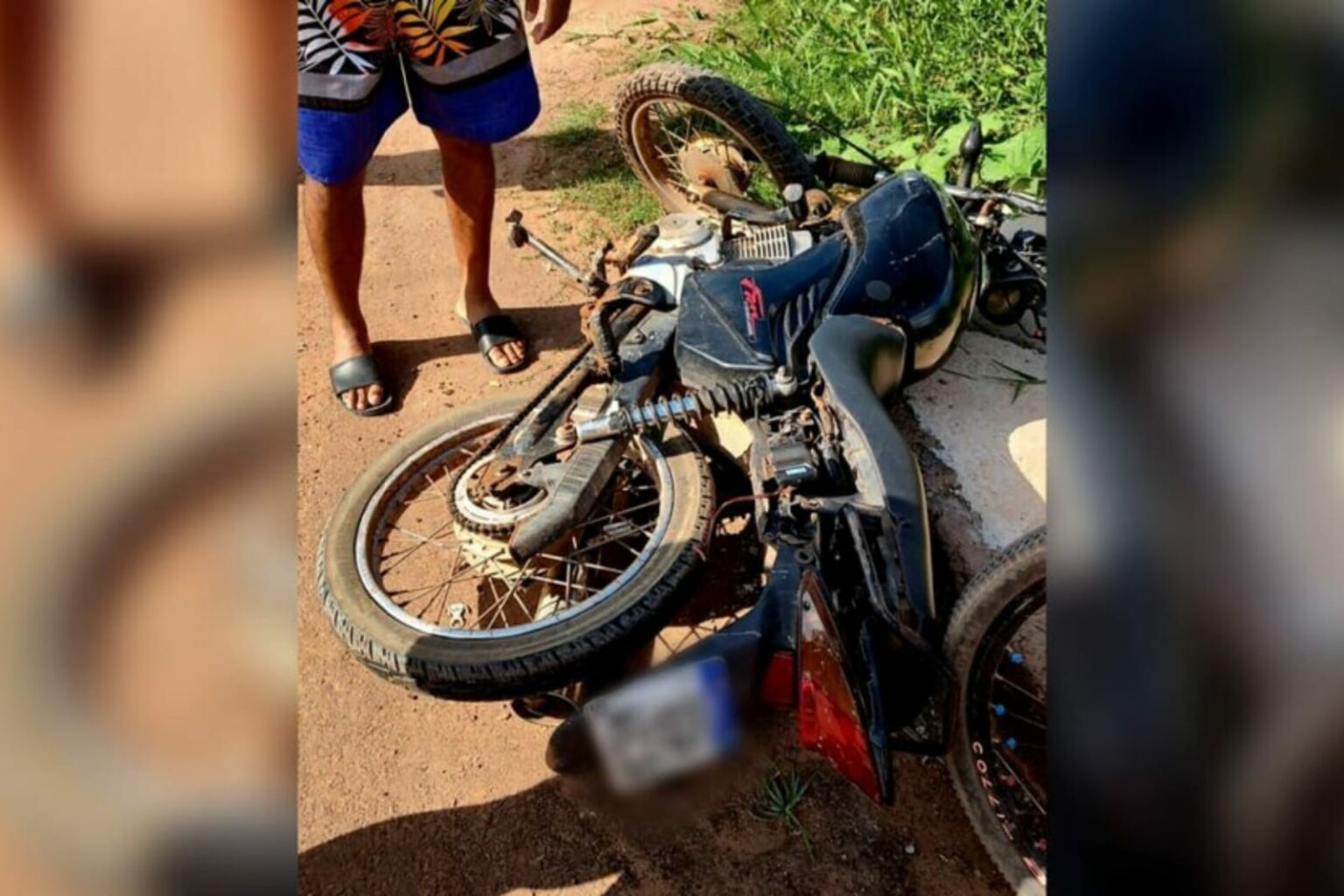 Colisão entre motocicletas deixa uma pessoa ferida no Pará